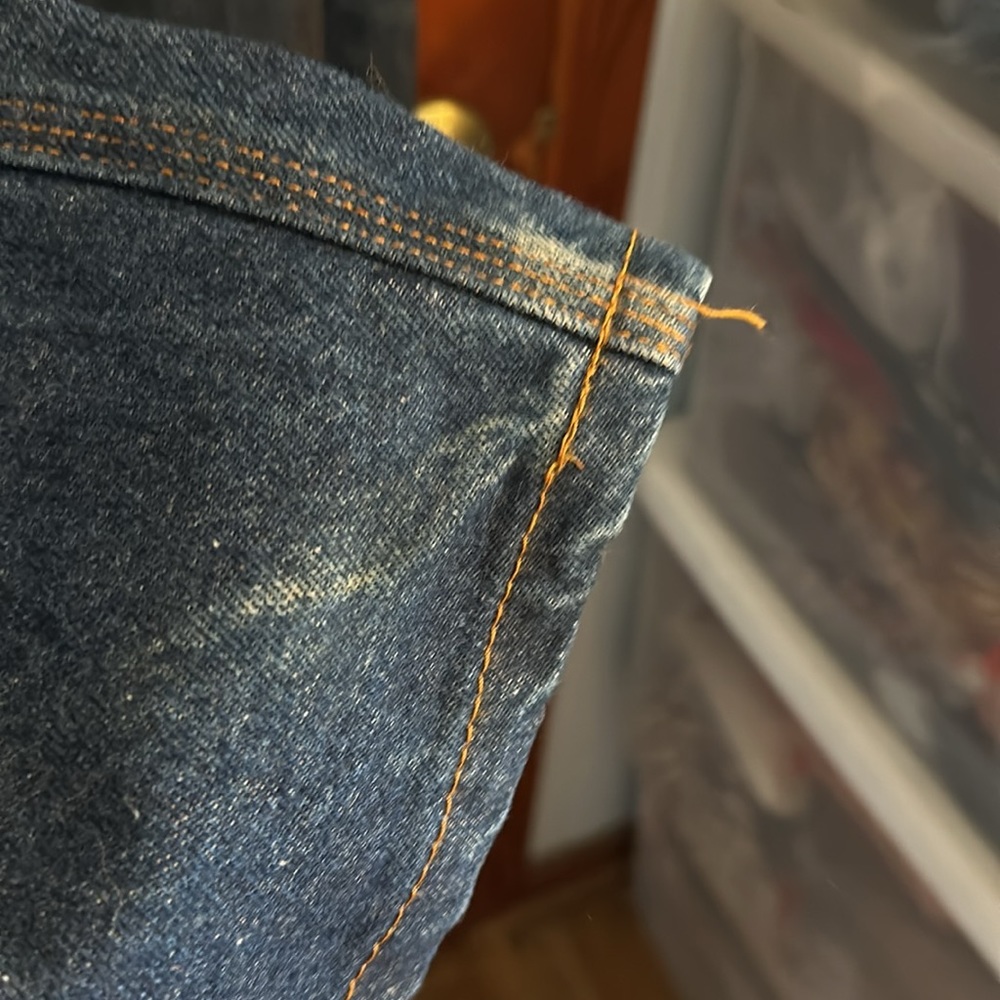 💜💜 BIG BILL Heavy Duty Denim Jean’s Men’s Size 40X30 - Picture 8 of 10